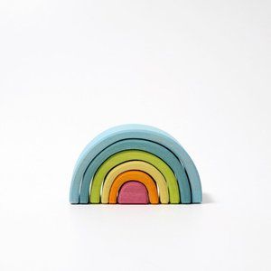 Grimm's small pastel rainbow, wooden toy